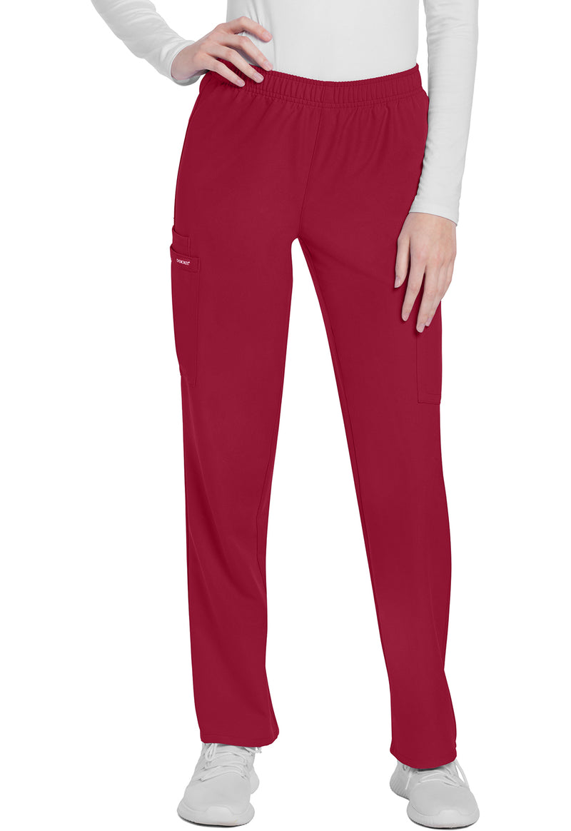RED - Cherokee WW Originals Ultra Women Scrub Pants - Front View