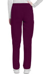 Wine - Cherokee WW Originals Ultra Women Scrub Pants - Back View