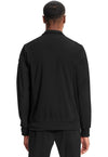 black - Men's Zip Front Jacket (Back)