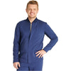 navy - Men's Zip Front Jacket