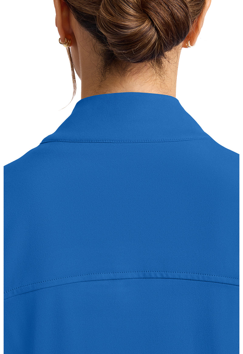 Royal - Women's Zip-Up Warm-Up Scrub Jacket (View 2)