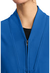 Royal - Women's Zip-Up Warm-Up Scrub Jacket (View 3)