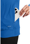 Royal - Women's Zip-Up Warm-Up Scrub Jacket (View 4)