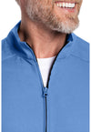 Ciel Blue - Men's Zip Front Scrub Jacket (View 2)