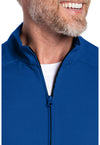 Galaxy Blue - Men's Zip Front Scrub Jacket (View 2)