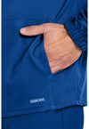 Galaxy Blue - Men's Zip Front Scrub Jacket (View 3)
