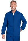 Galaxy Blue - Cherokee WW Originals Ultra Men Scrub Jacket - Front View