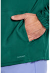 Hunter Green - Men's Zip Front Scrub Jacket (View 3)
