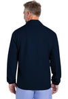 Navy - Cherokee WW Originals Ultra Men Scrub Jacket - Back View