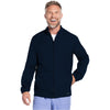navy - Men's Zip Front Jacket