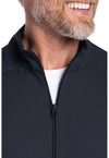 Pewter - Men's Zip Front Scrub Jacket (View 2)