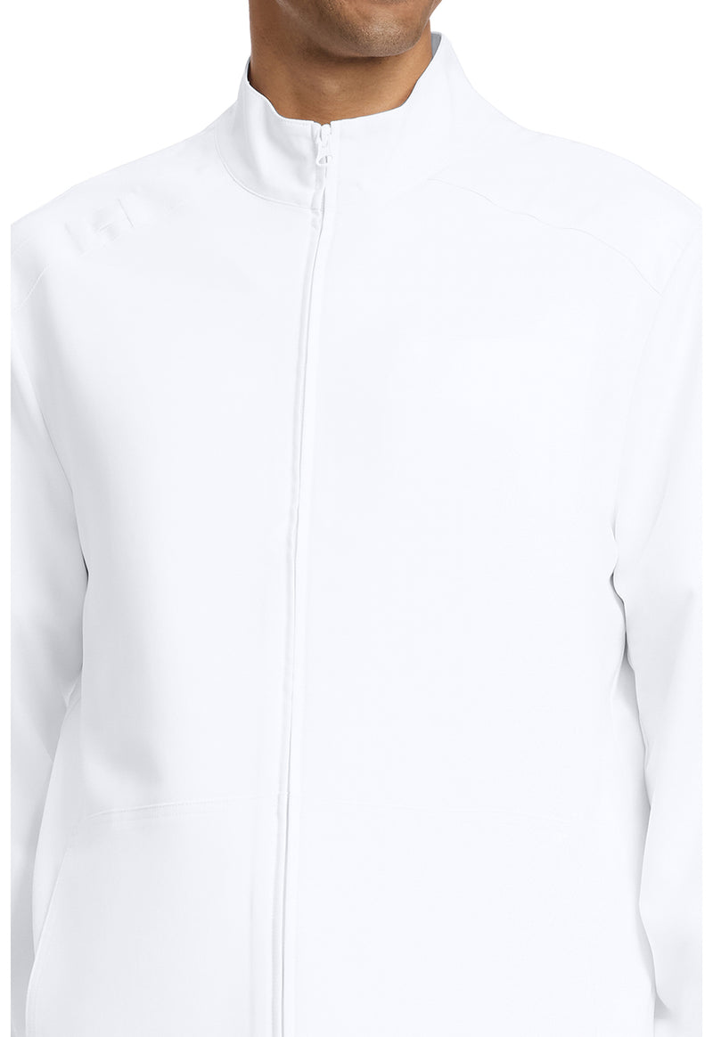 white - Men's Zip Front Jacket (View 2)