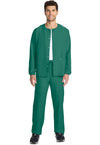 Hunter Green - Unisex Snap Front Warm Up Scrub Jacket (View 2)