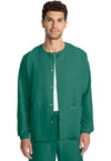 Hunter Green - Cherokee WW Originals Ultra Unisex Scrub Jacket - Front View