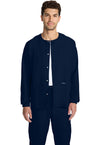 Navy - Cherokee WW Originals Ultra Unisex Scrub Jacket - Front View