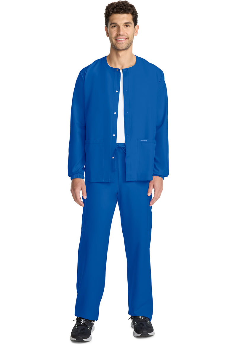 royal - Unisex Snap Front Warm Up Jacket (View 2)