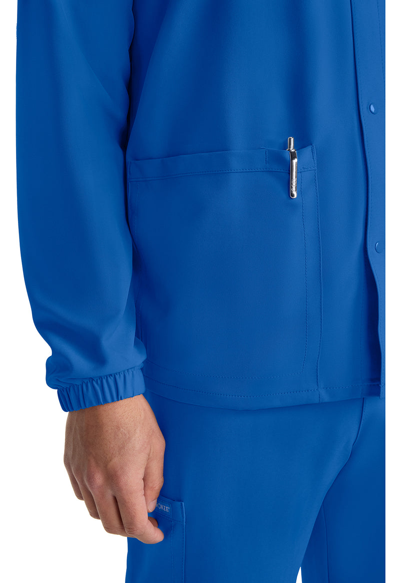 royal - Unisex Snap Front Warm Up Jacket (View 4)
