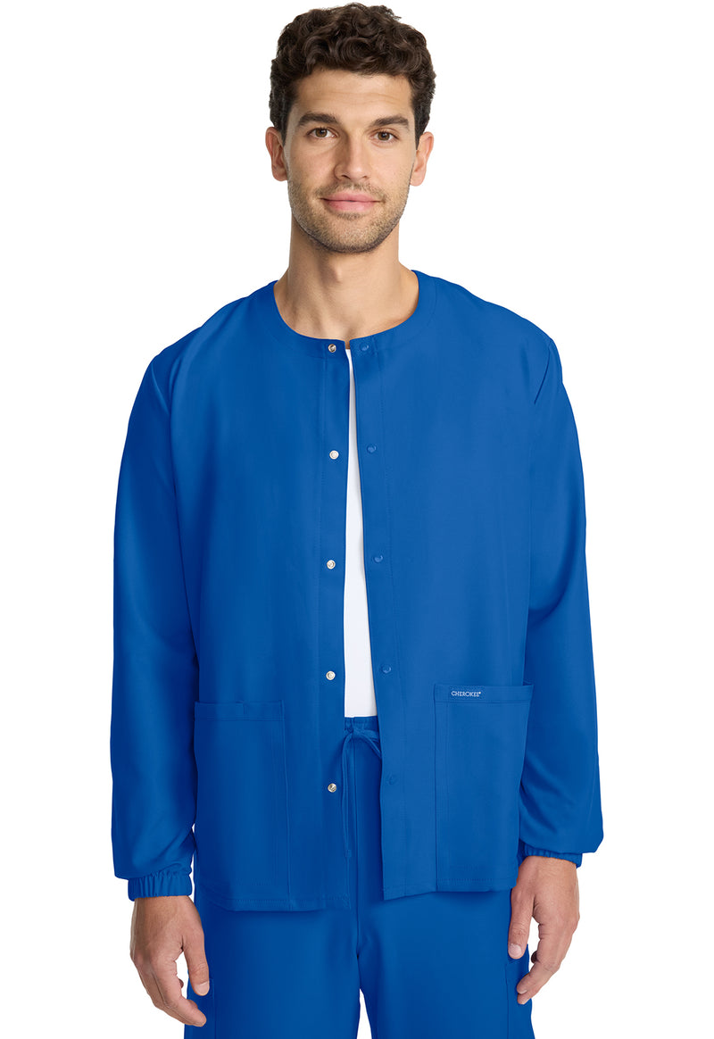Royal - Cherokee WW Originals Ultra Unisex Scrub Jacket - Front View