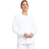 white - Unisex Snap Front Warm Up Jacket