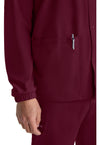 wine - Unisex Snap Front Warm Up Jacket (View 4)