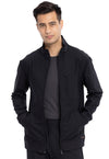 Black - Men's Zip Front Jacket