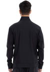 Black - Men's Zip Front Jacket (Back)