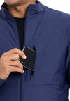 Navy - Men's Zip Front Jacket (View 2)