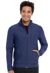 Navy - Men's Zip Front Jacket