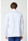 white - Tall 32" Men's Consultation Coat (Back)