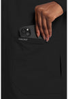 black - 40" Snap Front Lab Coat (View 2)