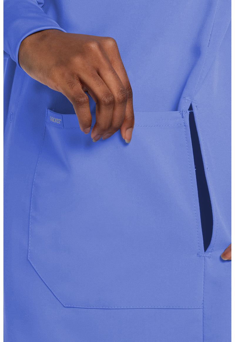 ciel blue - 40" Snap Front Lab Coat (View 3)