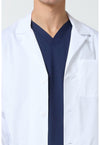 white - Tall 40" Men's Lab Coat (View 2)