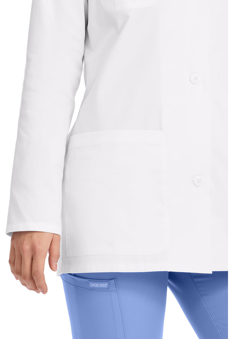 White - Women's 30" Medical Coat (View 2)