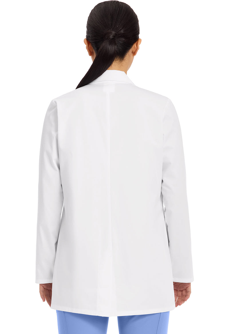 White - Women's 30" Medical Coat (Back)