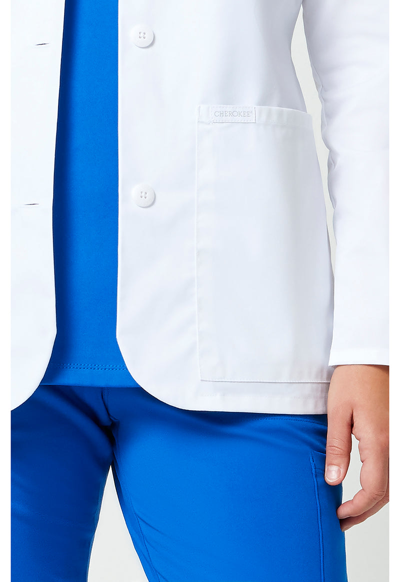 white - Tall 30" Consultation Coat (View 3)