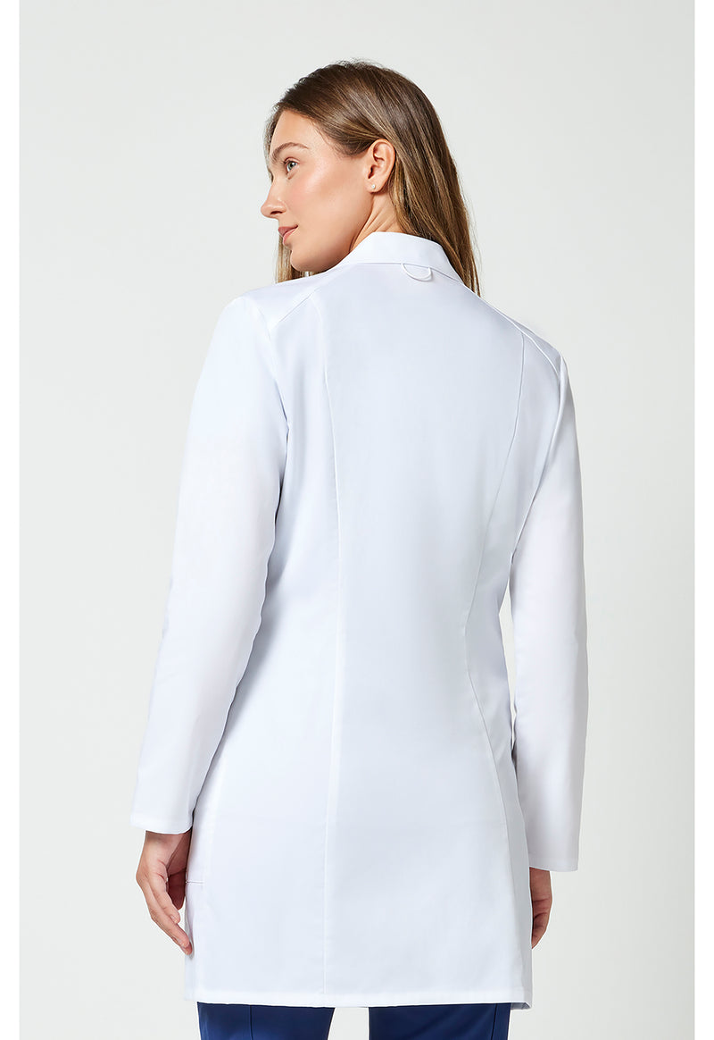 white - Tall 35" Lab Coat (Back)