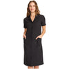 black - Women's Button Front Dress