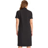 black - Women's Button Front Dress
