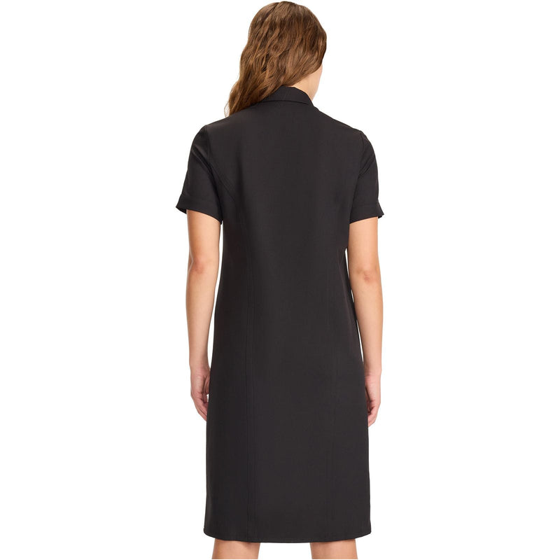 black - Women's Button Front Dress