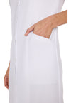 white - Women's Button Front Dress (View 4)
