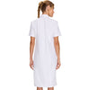 white - Women's Button Front Dress