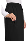 black - Women's Elastic Waist Skirt (View 3)