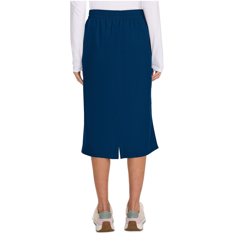 navy - Women's Elastic Waist Skirt