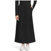 black - Women's 3-Pocket Elastic Waist Skirt