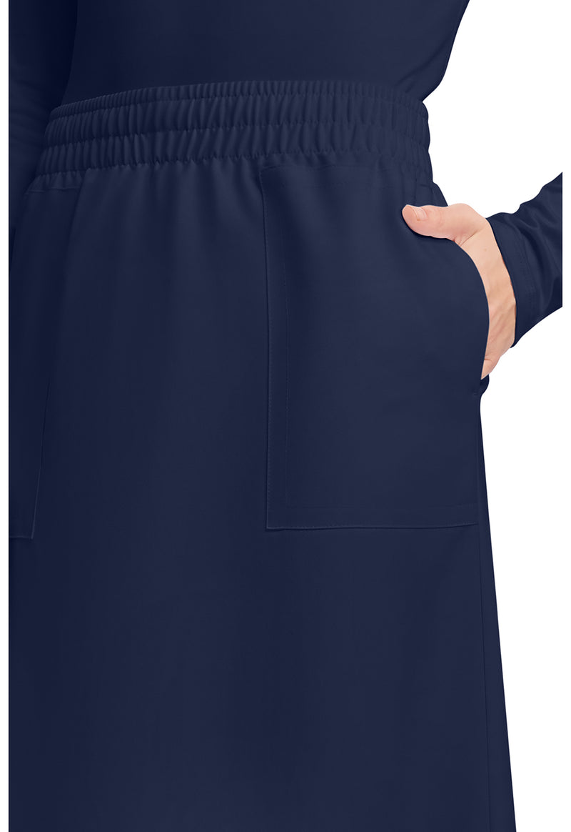 navy - Women's 3-Pocket Elastic Waist Skirt (View 2)
