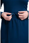 navy - Women's 3-Pocket Elastic Waist Skirt (View 3)