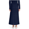 navy - Women's 3-Pocket Elastic Waist Skirt
