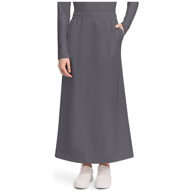 pewter - Women's 3-Pocket Elastic Waist Skirt