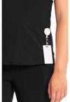 Black - V-Neck Top (View 3)