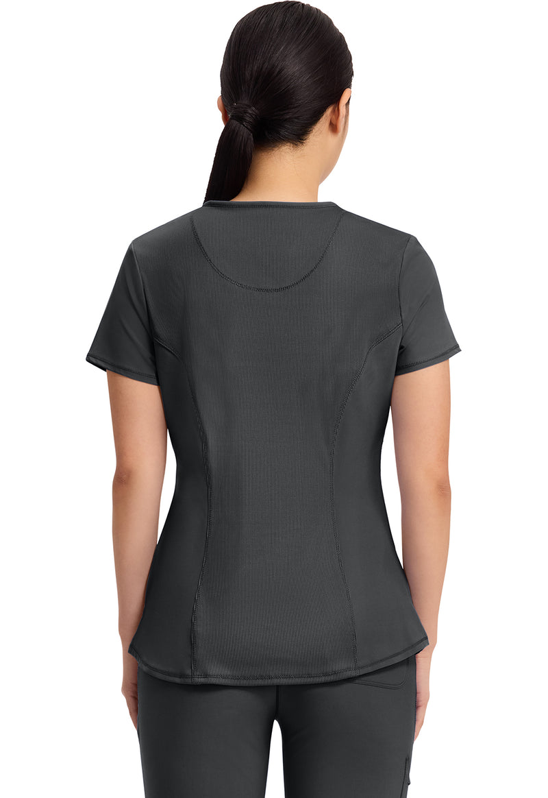 Black - V-Neck Top (Back)